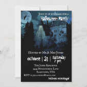 お化け屋敷 城 ハウス ナイト ハロウィン 招待状 (正面)