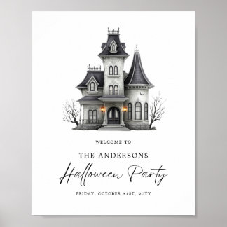 お化け屋敷 大人のハロウィンパーティー ウェルカムサイン ポスター