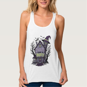 お化け屋敷Tシャツ かわいい スプーキー パーティー ハロウィン デ タンクトップ