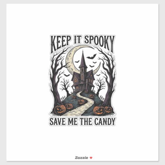 お化け屋敷Tシャツ ビンテージ ハロウィン 彫刻 アール シール (シート)