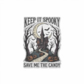 お化け屋敷Tシャツ ビンテージ ハロウィン 彫刻 アール シール (正面)