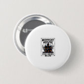 お化け屋敷Tシャツ レトロな怖い夜のデザイン_1 缶バッジ (正面&裏面)