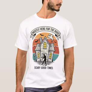 お化け屋敷Tシャツ 怖いヴィンテージ ハロウィーン スケア Tシャツ