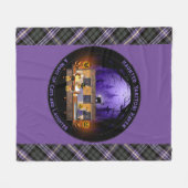 お化け焼き鳥ヘブン フリースブランケット (正面(横))