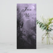 お化け空とコウテイハクチョウのカスタム 4"x9.25" 招待状 (スタンド正面)