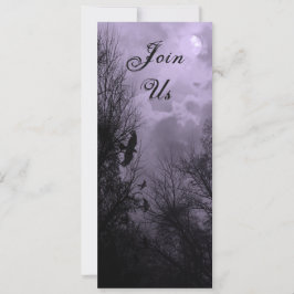 お化け空とコウテイハクチョウのカスタム 4"x9.25" 招待状