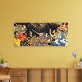 お化け蜘蛛,国芳，モンスタースパイダー，国芳，浮世絵 キャンバスプリント (インサイチュ (リビング))