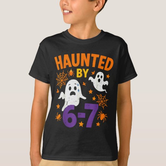 お化け67ゴースト数学教師ハロウィンコスチューム Tシャツ (正面)