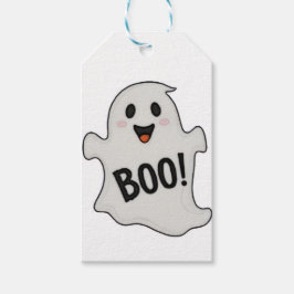 お化け!ハロウィンのギフトタグ – かわいい&怖いパーティー ギフトタグ