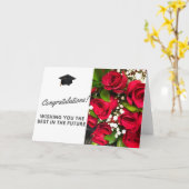 お卒業おめでとう ローズ カード (黄色い花)