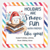 お友達と一緒におもしろいを過ごす! スクエアシール (正面)