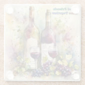 お友達と一緒にワイン ガラスコースター (裏面)