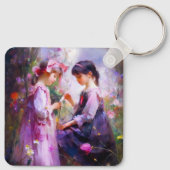 お友達と花2 キーホルダー (裏面)