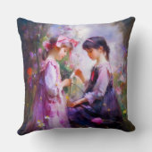 お友達と花2 クッション (裏面)