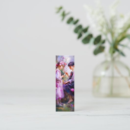 お友達と花2 スキニー名刺 (スタンド正面)