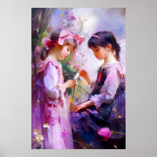 お友達と花2 ポスター (正面)