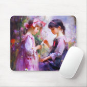 お友達と花2 マウスパッド (マウス)