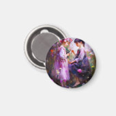 お友達と花2 マグネット (正面/裏面)