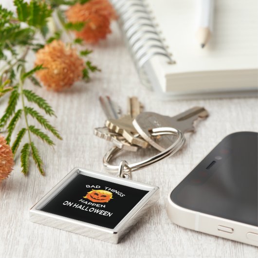 お友達のためにおもしろいハロウィーン・トランプキンが悪い キーホルダー (側面)