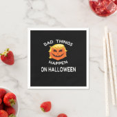 お友達のためにおもしろいハロウィーン・トランプキンが悪い スタンダードカクテルナプキン (インサイチュ)