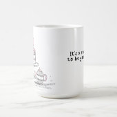 お友達実在のバレンタンのおごり コーヒーマグカップ (中央)