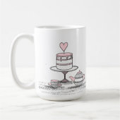 お友達実在のバレンタンのおごり コーヒーマグカップ (左)