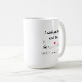 お友達最高のに贈り物隣に住んでほしい コーヒーマグカップ (正面右)