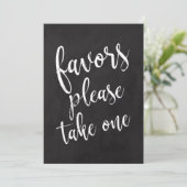 お取りください　おしゃれな黒板サイン 招待状 (スタンド正面)