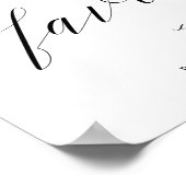 お取り分け1点 上品なカリグラフィー 結婚式 ウェルカムサイン ポスター (角)