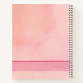 お名エレガント前ピンクマグノリア ノートブック (裏面)