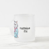 お名前おもしろいを編集できるGrumpy Cat Frosted Mug フロストグラスマグカップ (正面左)
