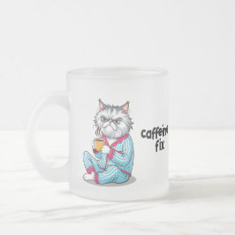 お名前おもしろいを編集できるGrumpy Cat Frosted Mug フロストグラスマグカップ