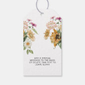 お名前が変わる!シャンパンをポップ!ブライダルシャワーのお祝い ギフトタグ (裏面)