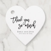 お名前さん感謝していの結婚ハート フェイバータグ (正面)