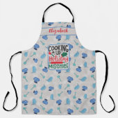 お名前でホリデーのいたずらを演出 エプロン (正面)