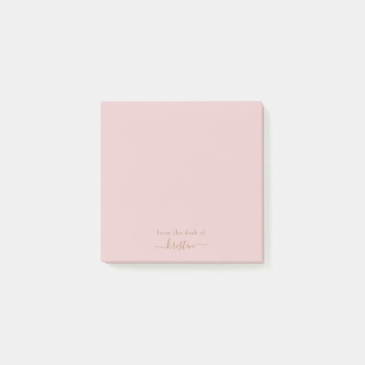 お名前で頬染めるオリジナルノート ポストイット (正面)