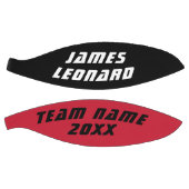 お名前とチームカラーのバスケッパーソナライズされたトル バスケットボール (パネル)