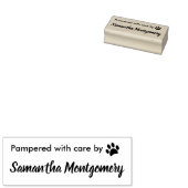 お名前とポープリン気にトで甘やかされた ラバースタンプ (押印)