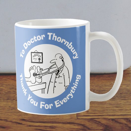 お名前とメッセージをお願いドクター。 コーヒーマグカップ