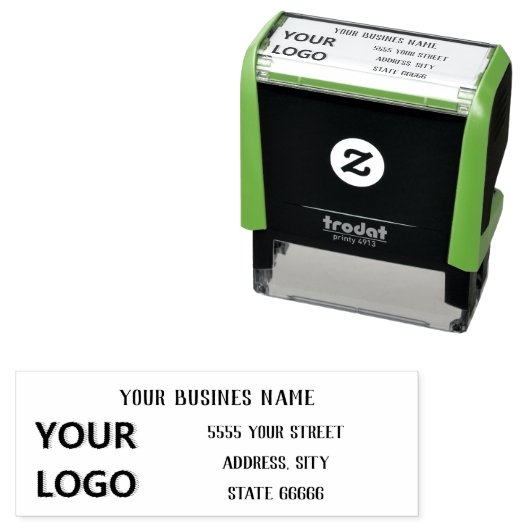 お名前と住所スタンプテンプレートをカスタマイズ セルフインキングスタンプ (インサイチュ)