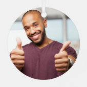 お名前と写真〔占星術の〕十二宮図Sign Leo メタルオーナメント (裏面)