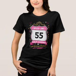 お名前と年齢入りスピード制限バースデーギフト | 誕生日おめでとう トライブレンドTシャツ