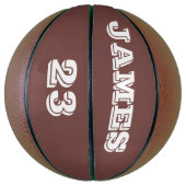 お名前と番号バスケッパーソナライズされたトル バスケットボール (縦)