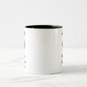 お名前と顔写真入りおもしろお気に入りの子のマグカップ ツートーンマグカップ (中央)