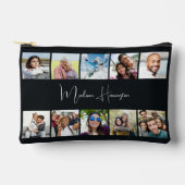 お名前と10枚の写真のカスタム アクセサリーポーチ (正面)