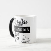 お名前のお飲み物のコーヒーを入れる前にトーキーを使わない モーフィングマグカップ (正面左)