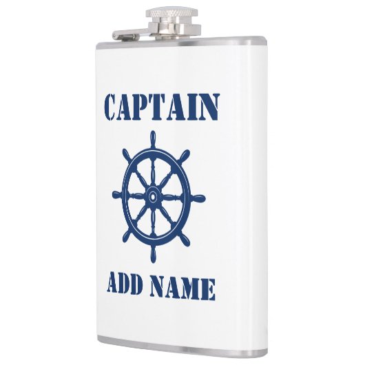 お名前のキャプテン・フラスコ船ホイールヘルム フラスク (左)