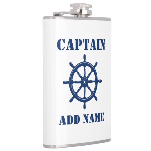 お名前のキャプテン・フラスコ船ホイールヘルム フラスク (右)