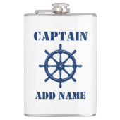 お名前のキャプテン・フラスコ船ホイールヘルム フラスク (正面)