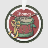 お名前のクリスマスドラム オーナメント (正面)
